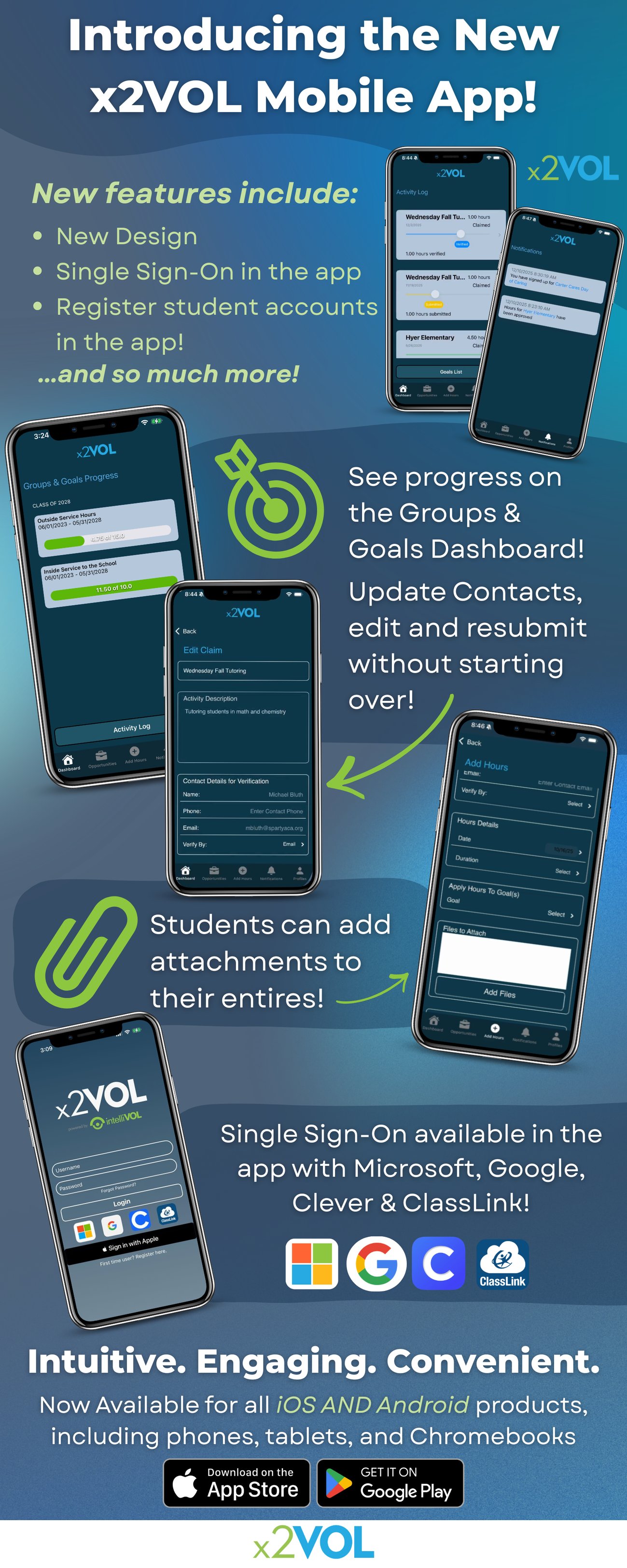 New x2VOL Mobile App for Students!