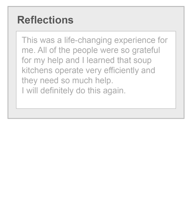 Reflections for Every Service Project